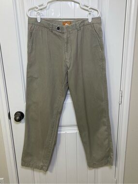 Tommy Bahama Men's 100% Pima Cotton Chino Pants - Khaki Sage, 33x30